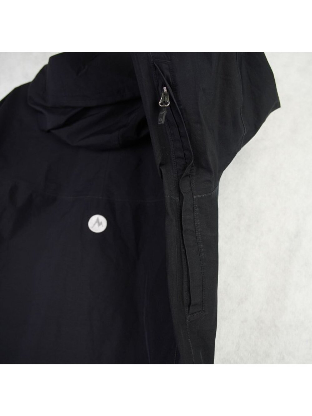 Marmot Gore-Tex Black Hooded Waterproof Jacket Womens Outdoor Coat Size Large - Picture 9 of 16